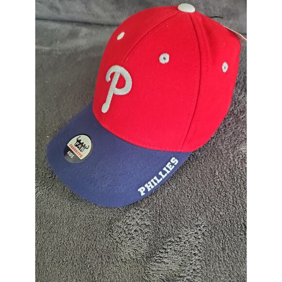 Fan Favorite Youth Kids Philadelphia Phillies Baseball Cap Official MLB  NWT - Picture 3 of 8